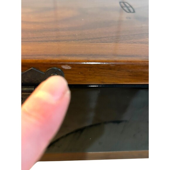 Lincoln Continental Limited Edition Black Walnut Jewelry Valet Box Hidden Drawer - Picture 7 of 14